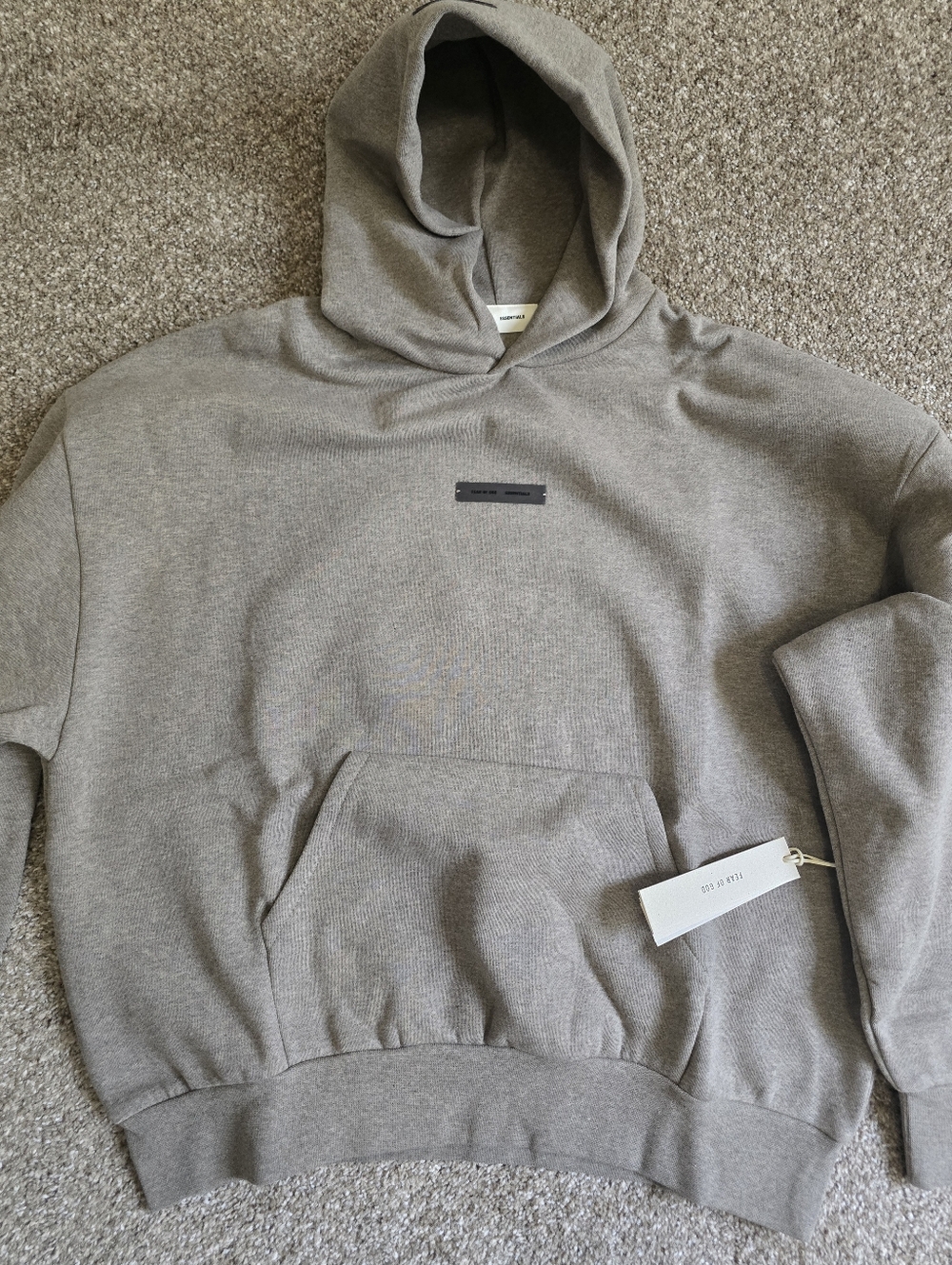 Fear of God Gray Hooded Sweatshirt